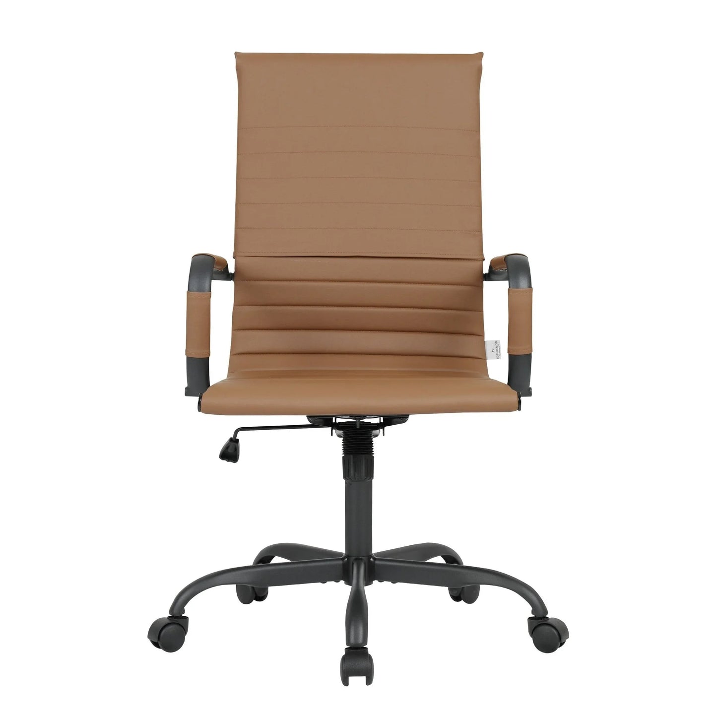 Harris Leather High-Back Adjustable Office Conference Chair with Armrests - Elax Furniture