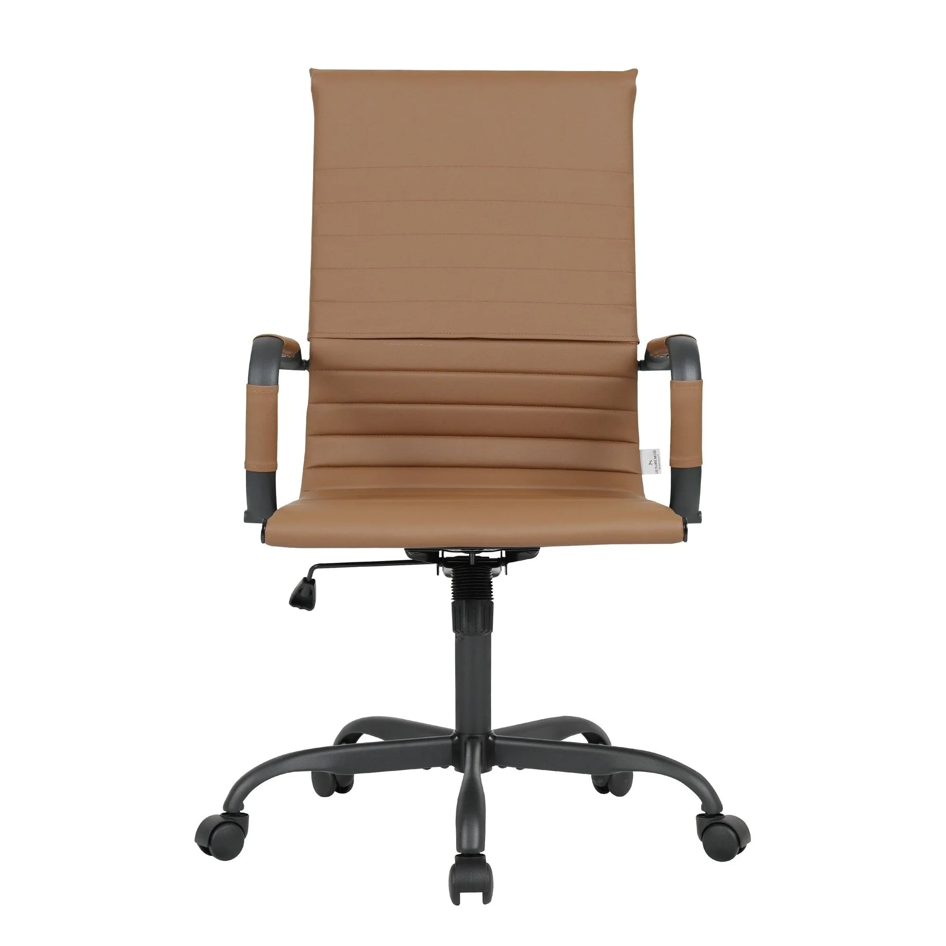 Harris Leather High-Back Adjustable Office Conference Chair with Armrests - Elax Furniture