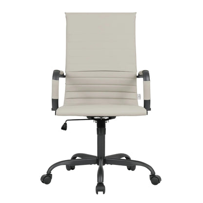 Harris Leather High-Back Adjustable Office Conference Chair with Armrests - Elax Furniture