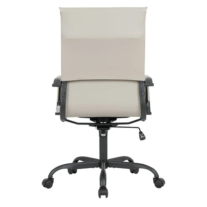 Harris Leather High-Back Adjustable Office Conference Chair with Armrests - Elax Furniture