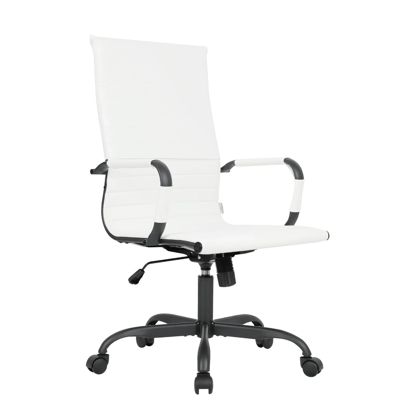 Harris Leather High-Back Adjustable Office Conference Chair with Armrests - Elax Furniture