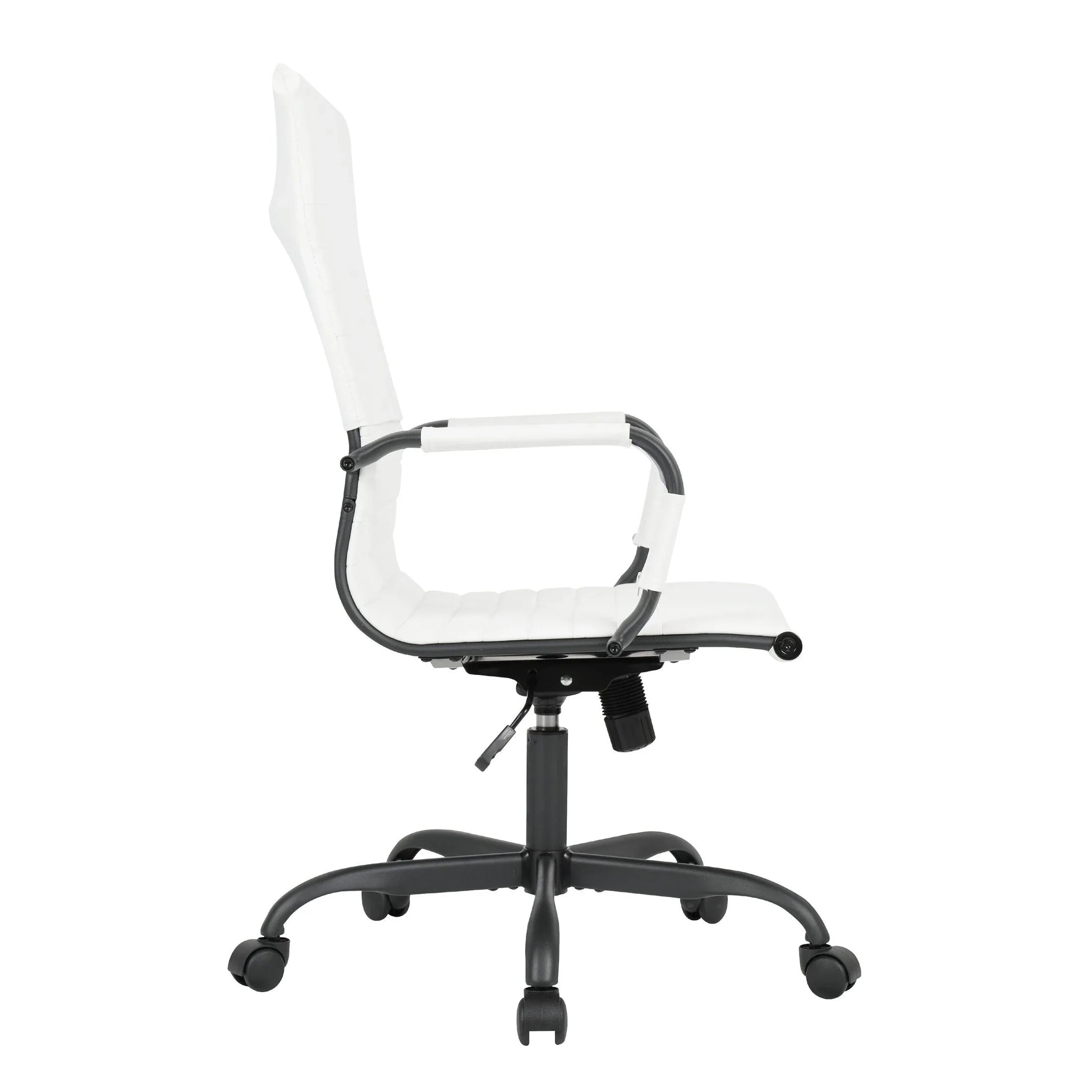Harris Leather High-Back Adjustable Office Conference Chair with Armrests - Elax Furniture