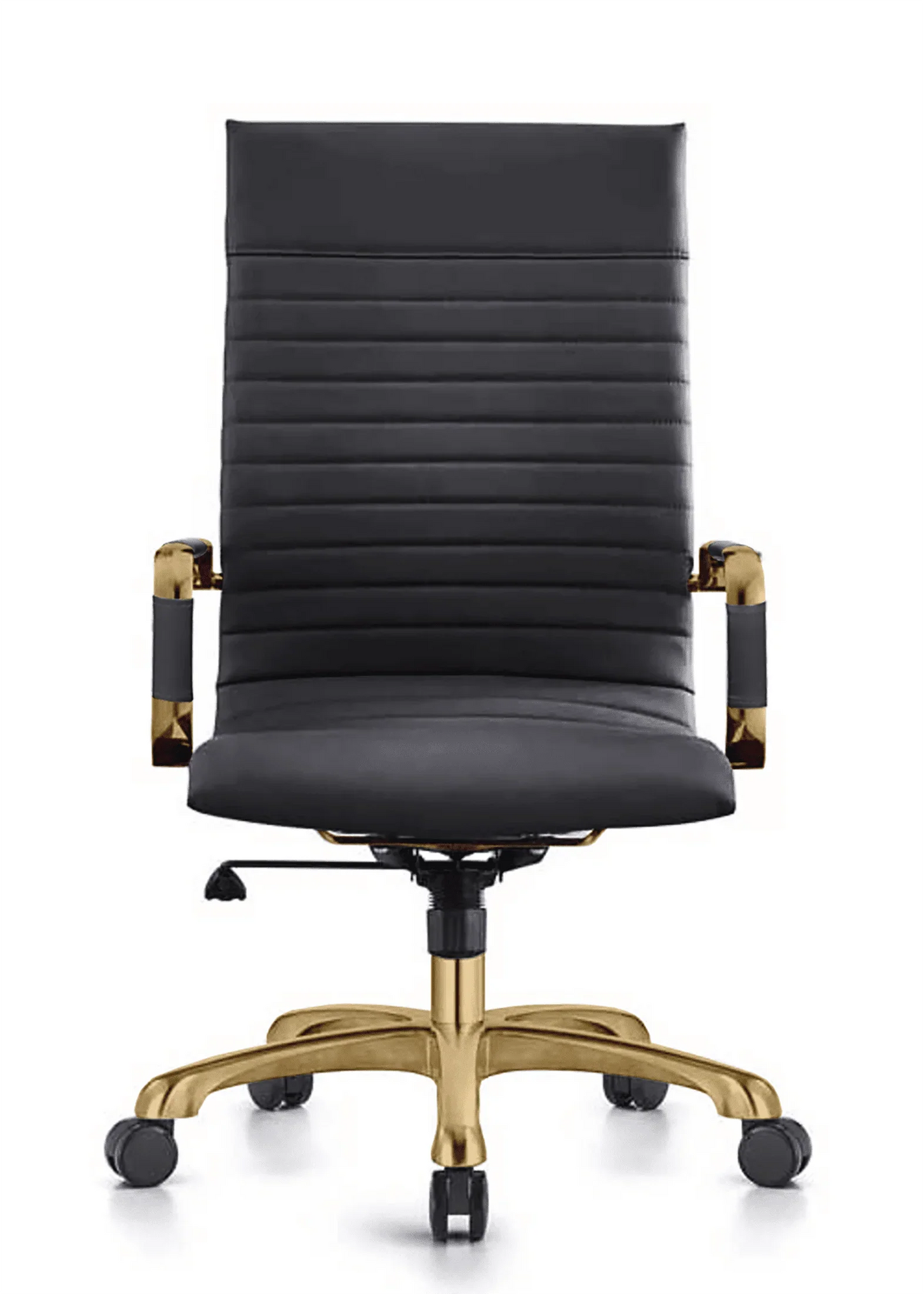 Harris Leather High-Back Adjustable Office Conference Chair with Armrests - Elax Furniture