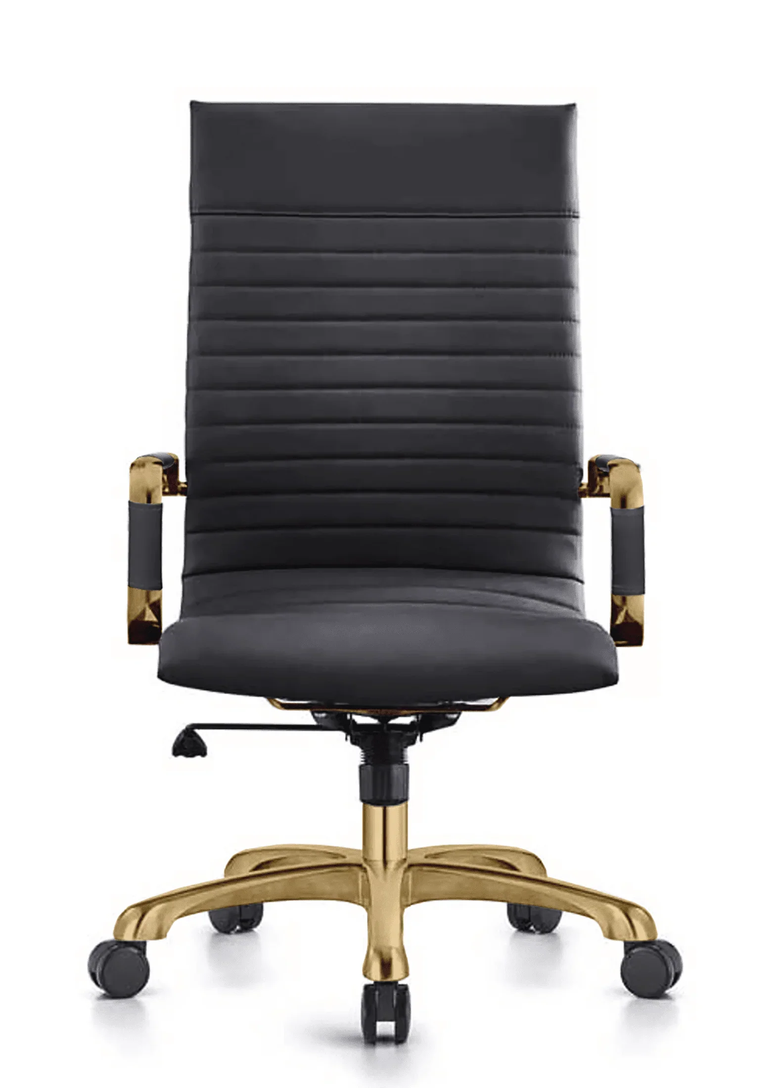 Harris Leather High-Back Adjustable Office Conference Chair with Armrests - Elax Furniture