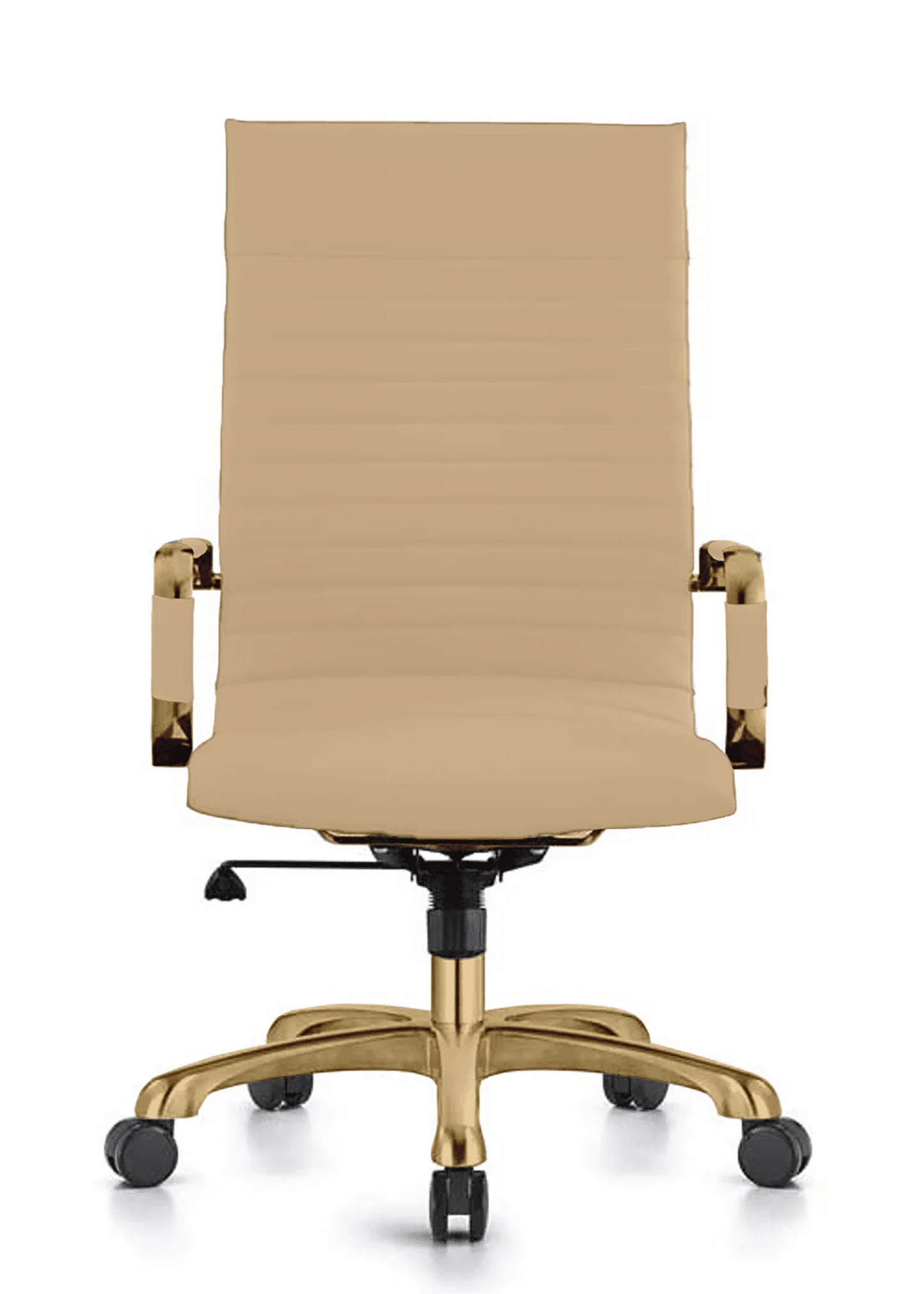 Harris Leather High-Back Adjustable Office Conference Chair with Armrests - Elax Furniture