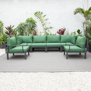 Hamilton 6-Piece Aluminum Patio Conversation Set With Cushions - Elax Furniture