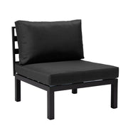 Hamilton 7-Piece Aluminum Patio Conversation Set With Coffee Table And Cushions - Elax Furniture