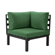 Hamilton 7-Piece Aluminum Patio Conversation Set With Coffee Table And Cushions - Elax Furniture