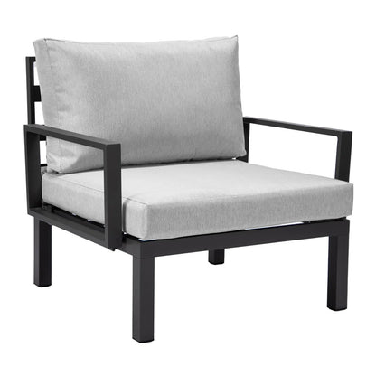 Hamilton 7-Piece Aluminum Patio Conversation Set With Coffee Table And Cushions - Elax Furniture