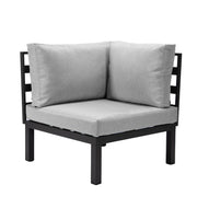Hamilton 7-Piece Aluminum Patio Conversation Set With Coffee Table And Cushions - Elax Furniture