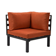 Hamilton 7-Piece Aluminum Patio Conversation Set With Coffee Table And Cushions - Elax Furniture