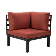 Hamilton 7-Piece Aluminum Patio Conversation Set With Coffee Table And Cushions - Elax Furniture