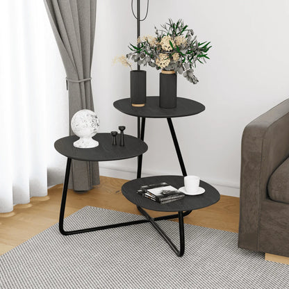Hazelton Multi-Top End Tables with Manufactured Wood Top and Powder Coated Steel Frame - Elax Furniture