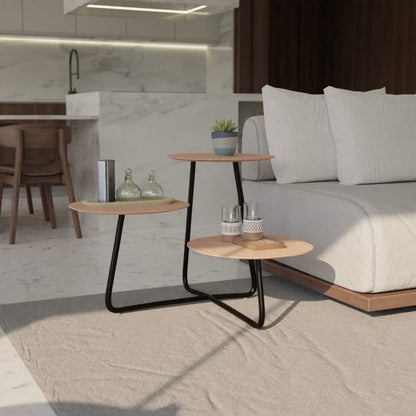 Hazelton Multi-Top End Tables with Manufactured Wood Top and Powder Coated Steel Frame - Elax Furniture