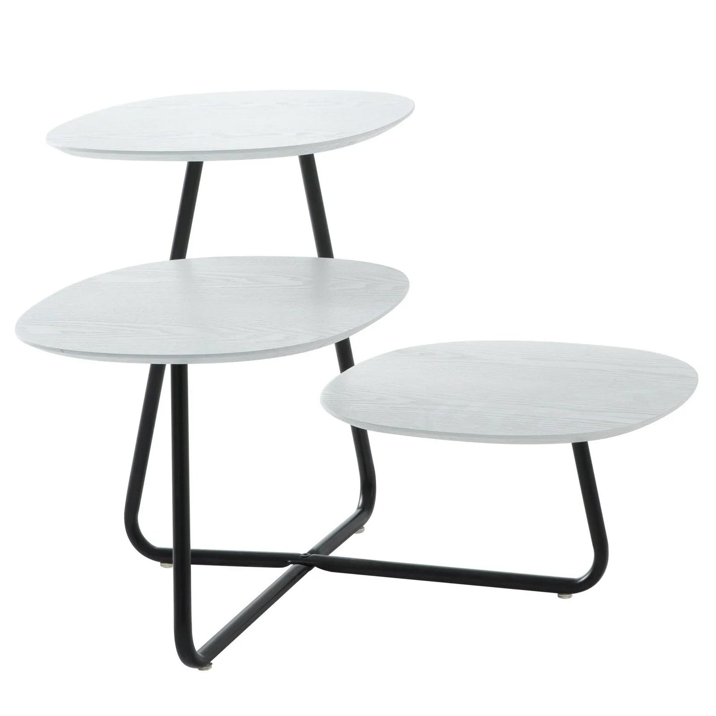 Hazelton Multi-Top End Tables with Manufactured Wood Top and Powder Coated Steel Frame - Elax Furniture