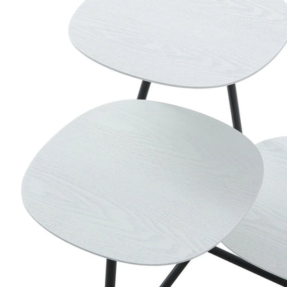 Hazelton Multi-Top End Tables with Manufactured Wood Top and Powder Coated Steel Frame - Elax Furniture