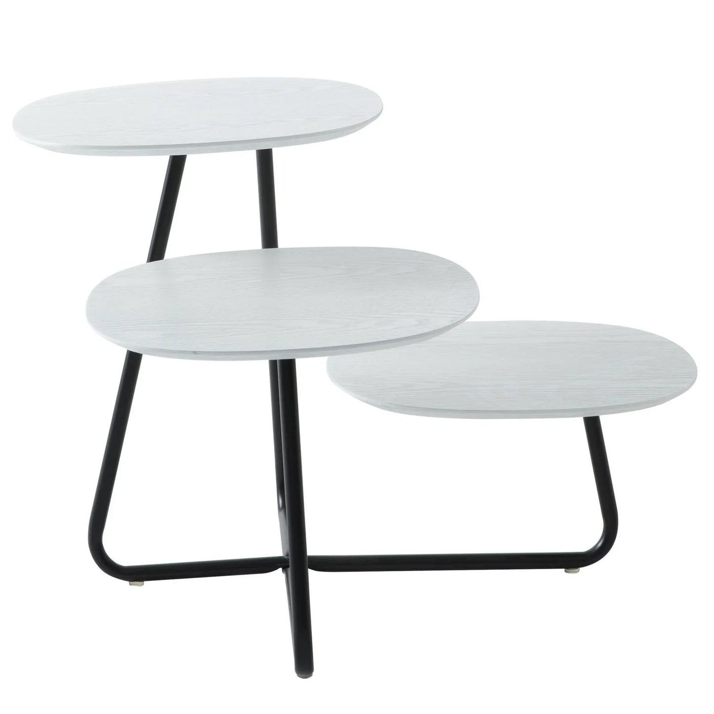 Hazelton Multi-Top End Tables with Manufactured Wood Top and Powder Coated Steel Frame - Elax Furniture
