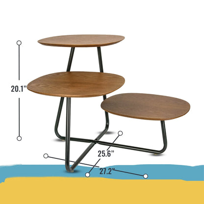 Hazelton Multi-Top End Tables with Manufactured Wood Top and Powder Coated Steel Frame - Elax Furniture