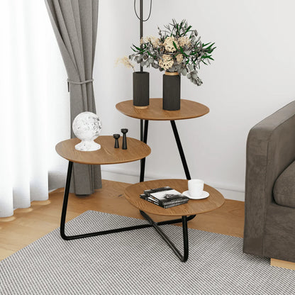Hazelton Multi-Top End Tables with Manufactured Wood Top and Powder Coated Steel Frame - Elax Furniture