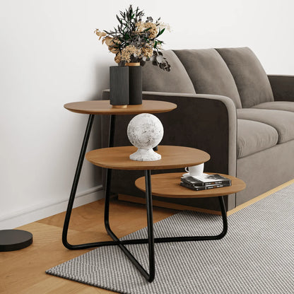 Hazelton Multi-Top End Tables with Manufactured Wood Top and Powder Coated Steel Frame - Elax Furniture