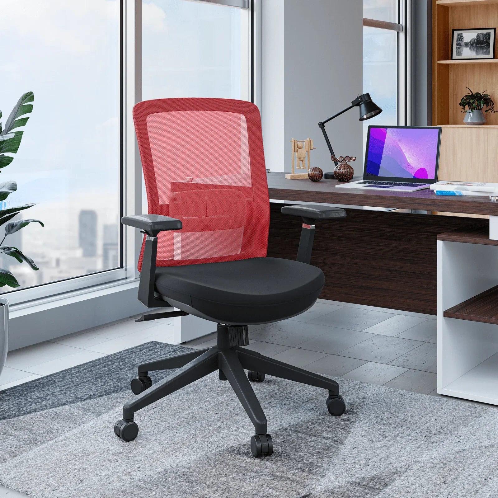 Ingram Ergonomic Modern Office Mesh Task Chair With Adjustable Height - Elax Furniture