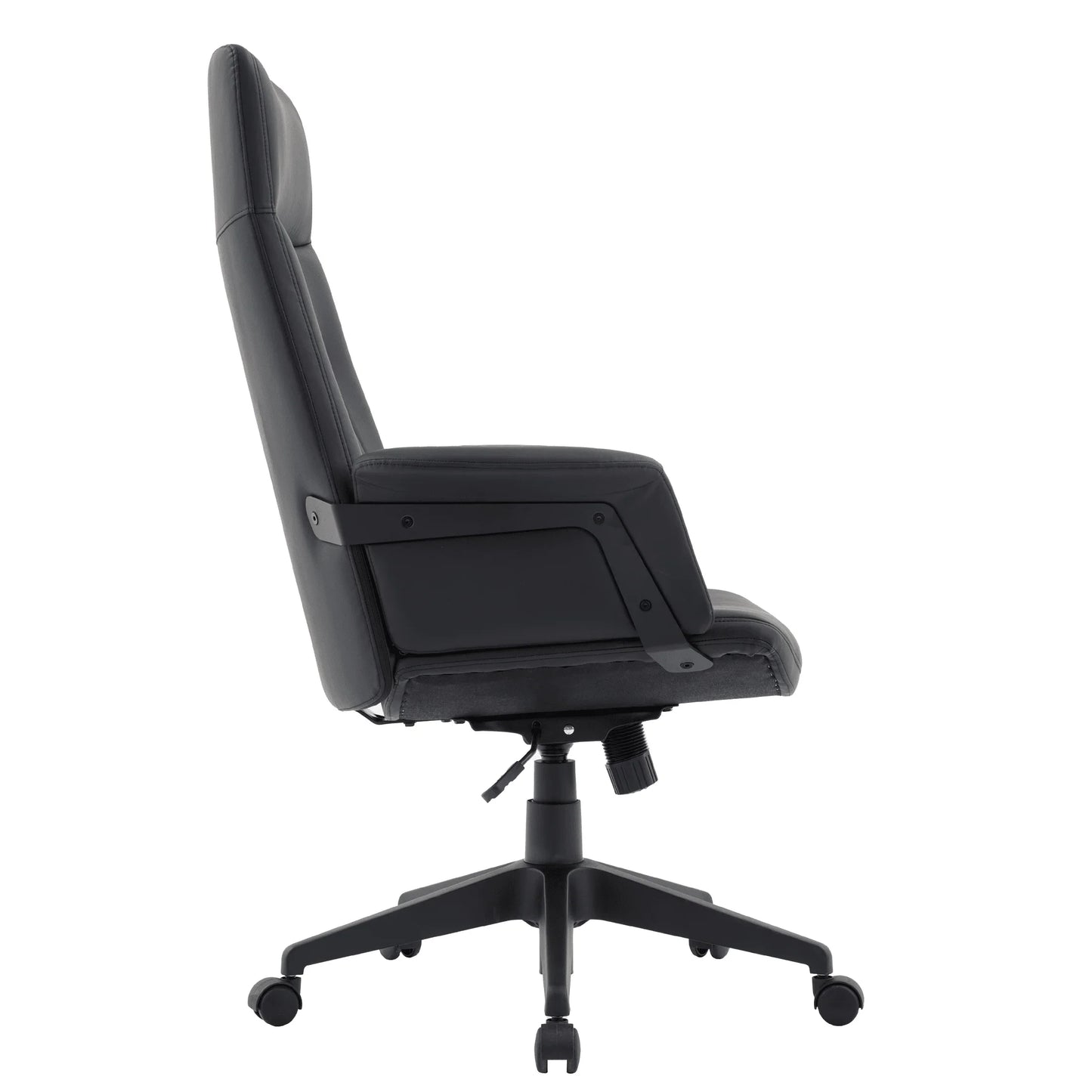 Inifini High-Back Leather Ergonomic Office Chair With Lumbar Support, Adjustable Hight and Swivel - Elax Furniture