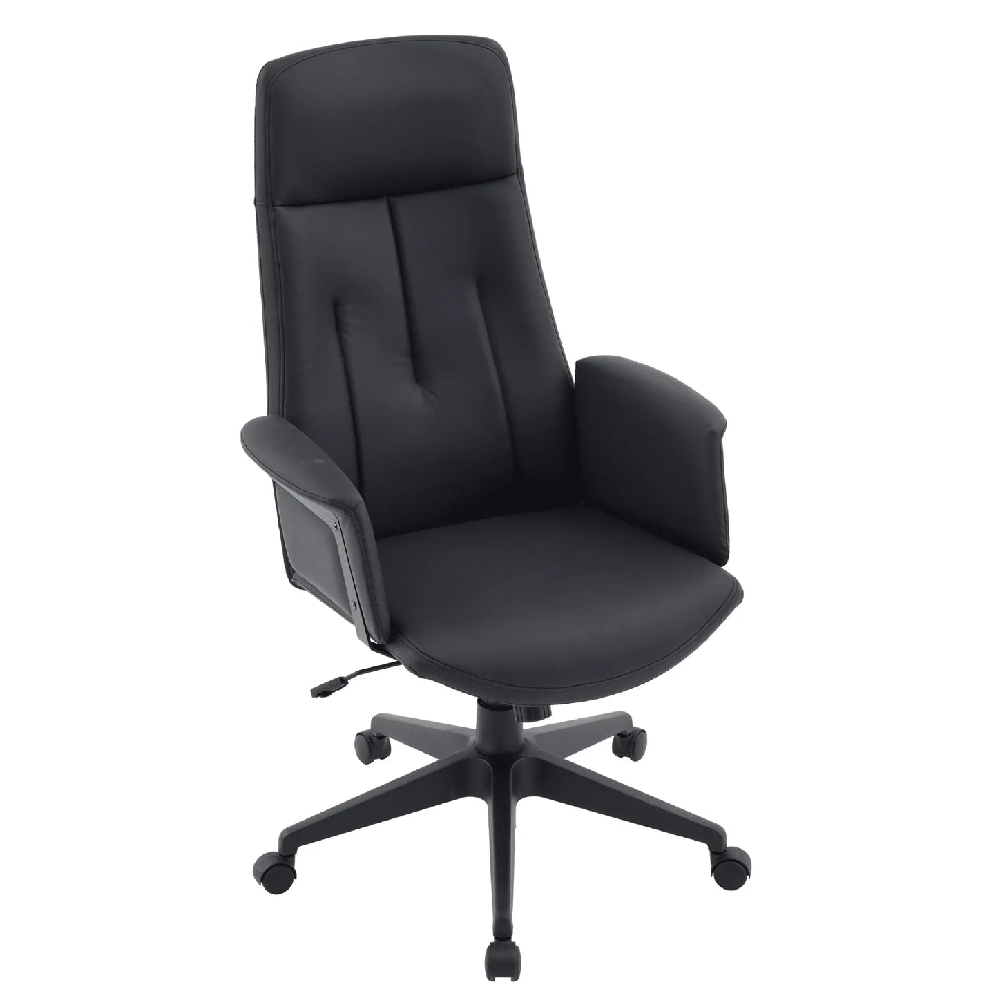 Inifini High-Back Leather Ergonomic Office Chair With Lumbar Support, Adjustable Hight and Swivel - Elax Furniture