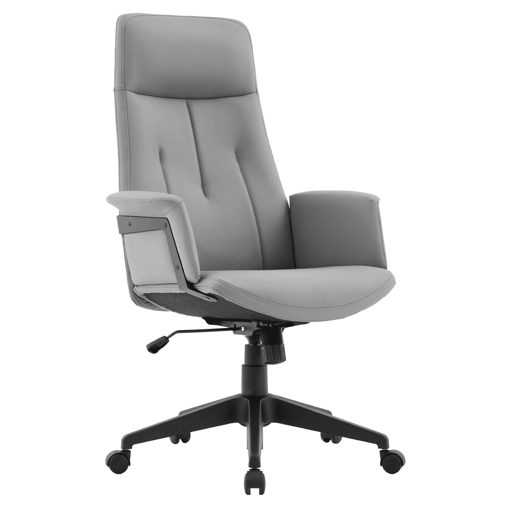 Inifini High-Back Leather Ergonomic Office Chair With Lumbar Support, Adjustable Hight and Swivel - Elax Furniture