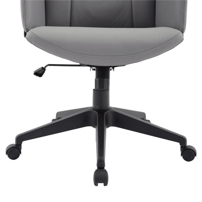 Inifini High-Back Leather Ergonomic Office Chair With Lumbar Support, Adjustable Hight and Swivel - Elax Furniture