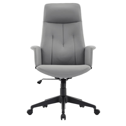 Inifini High-Back Leather Ergonomic Office Chair With Lumbar Support, Adjustable Hight and Swivel - Elax Furniture