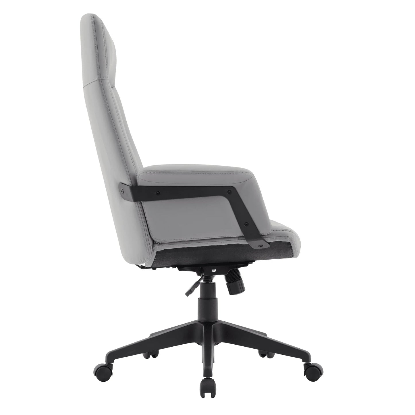 Inifini High-Back Leather Ergonomic Office Chair With Lumbar Support, Adjustable Hight and Swivel - Elax Furniture