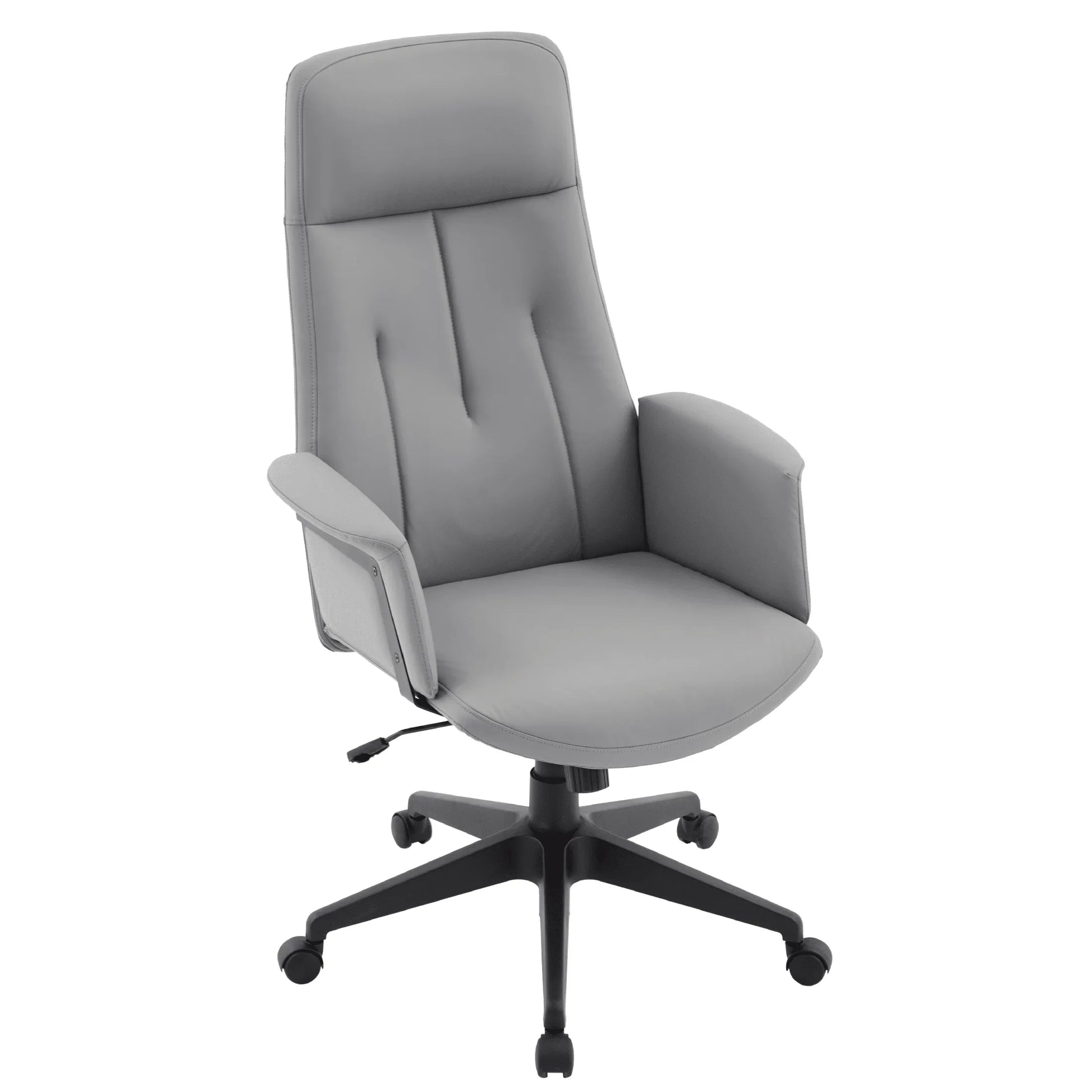 Inifini High-Back Leather Ergonomic Office Chair With Lumbar Support, Adjustable Hight and Swivel - Elax Furniture