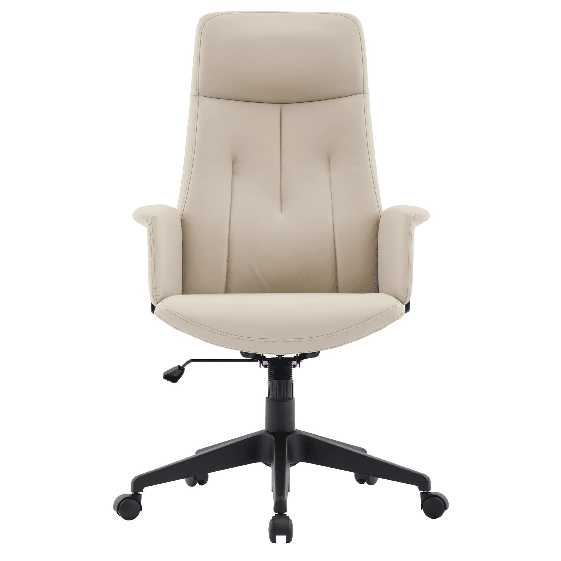 Inifini High-Back Leather Ergonomic Office Chair With Lumbar Support, Adjustable Hight and Swivel - Elax Furniture