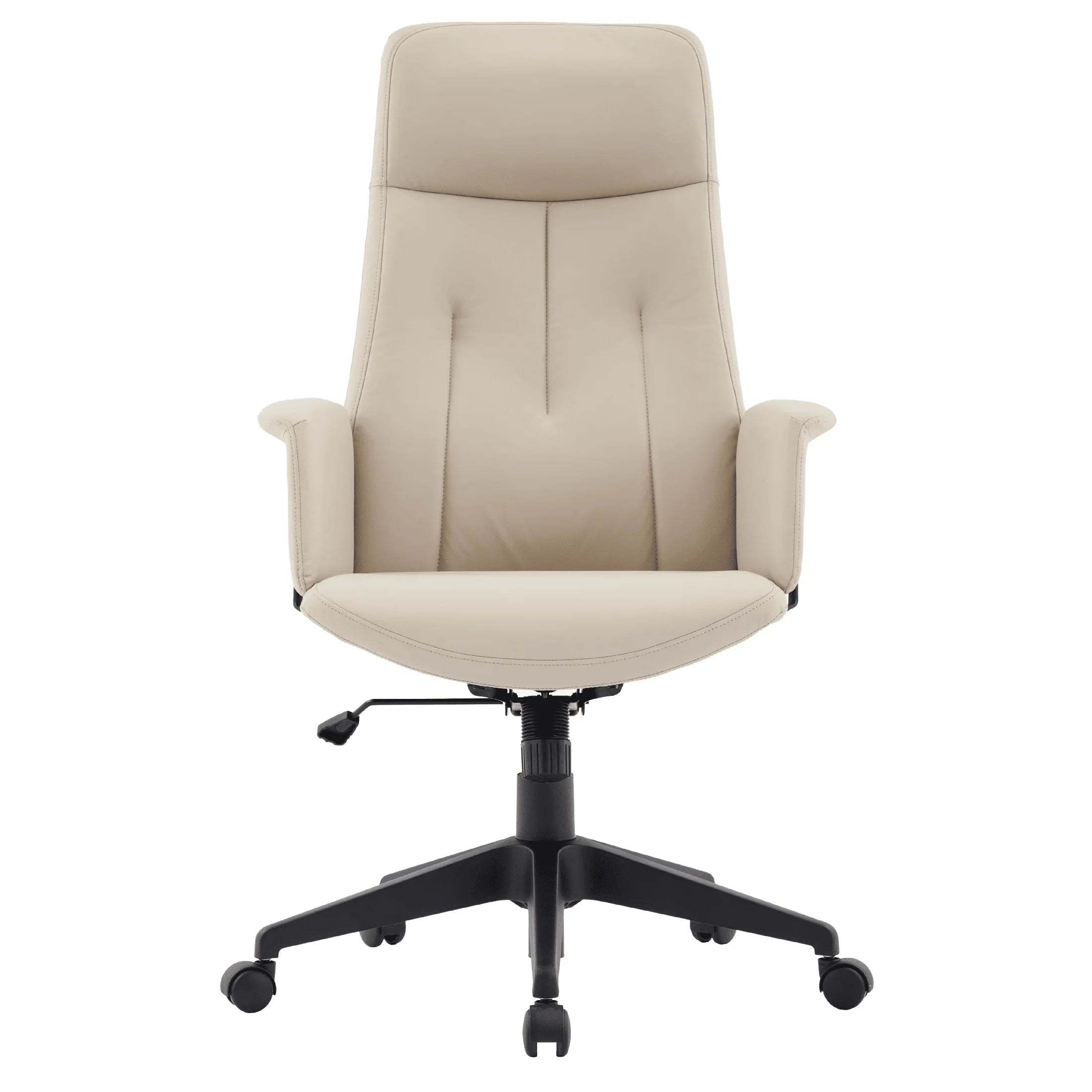 Inifini High-Back Leather Ergonomic Office Chair With Lumbar Support, Adjustable Hight and Swivel - Elax Furniture