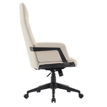 Inifini High-Back Leather Ergonomic Office Chair With Lumbar Support, Adjustable Hight and Swivel - Elax Furniture
