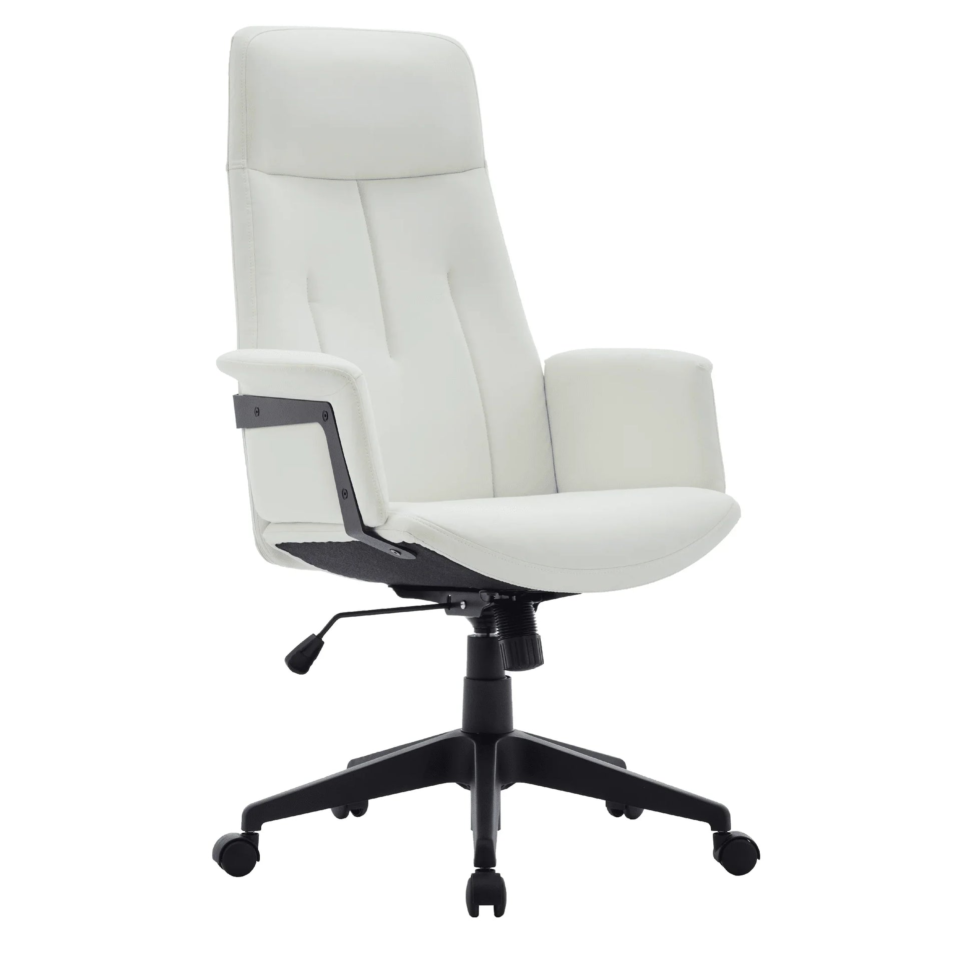 Inifini High-Back Leather Ergonomic Office Chair With Lumbar Support, Adjustable Hight and Swivel - Elax Furniture