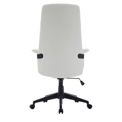 Inifini High-Back Leather Ergonomic Office Chair With Lumbar Support, Adjustable Hight and Swivel - Elax Furniture