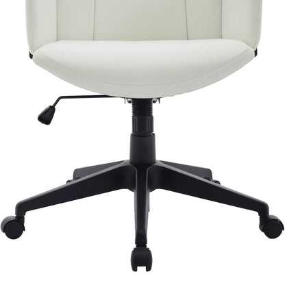 Inifini High-Back Leather Ergonomic Office Chair With Lumbar Support, Adjustable Hight and Swivel - Elax Furniture