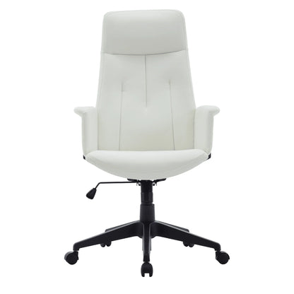 Inifini High-Back Leather Ergonomic Office Chair With Lumbar Support, Adjustable Hight and Swivel - Elax Furniture