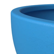Iris Modern Round Planter Pot in Fiberstone and Clay Weather Resistant Design - Elax Furniture