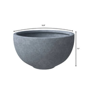 Iris Modern 3-Piece Round Planter Pot Set in Fiberstone and Clay Weather Resistant Design - Elax Furniture