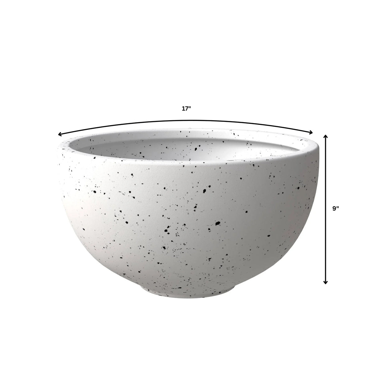 Iris Modern 3-Piece Round Planter Pot Set in Fiberstone and Clay Weather Resistant Design - Elax Furniture