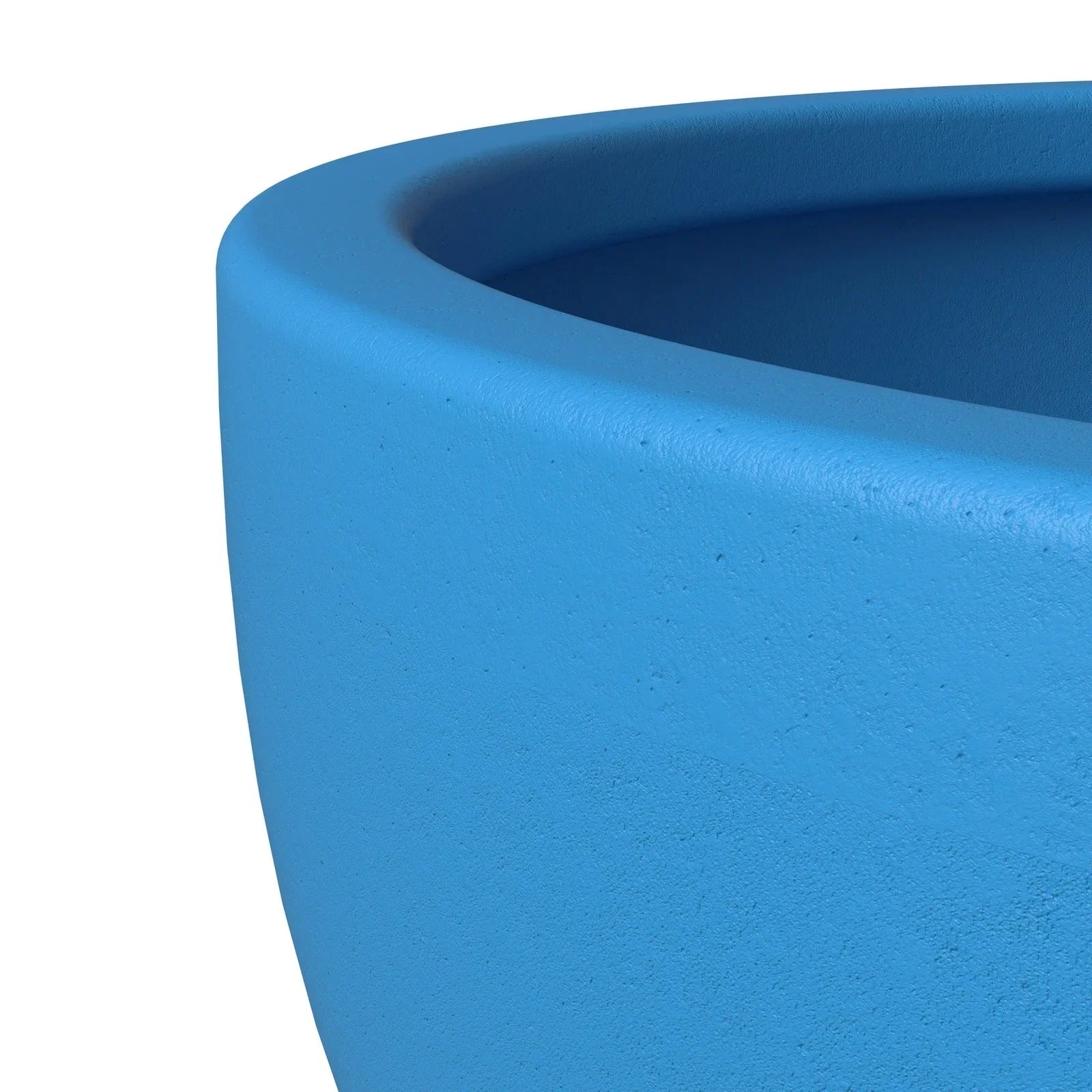 Iris Modern Round Planter Pot in Fiberstone and Clay Weather Resistant Design - Elax Furniture