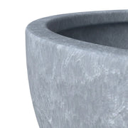 Iris Modern Round Planter Pot in Fiberstone and Clay Weather Resistant Design - Elax Furniture