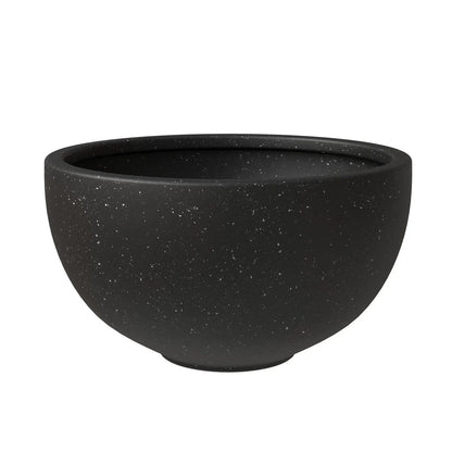 Iris Modern Round Planter Pot in Fiberstone and Clay Weather Resistant Design - Elax Furniture