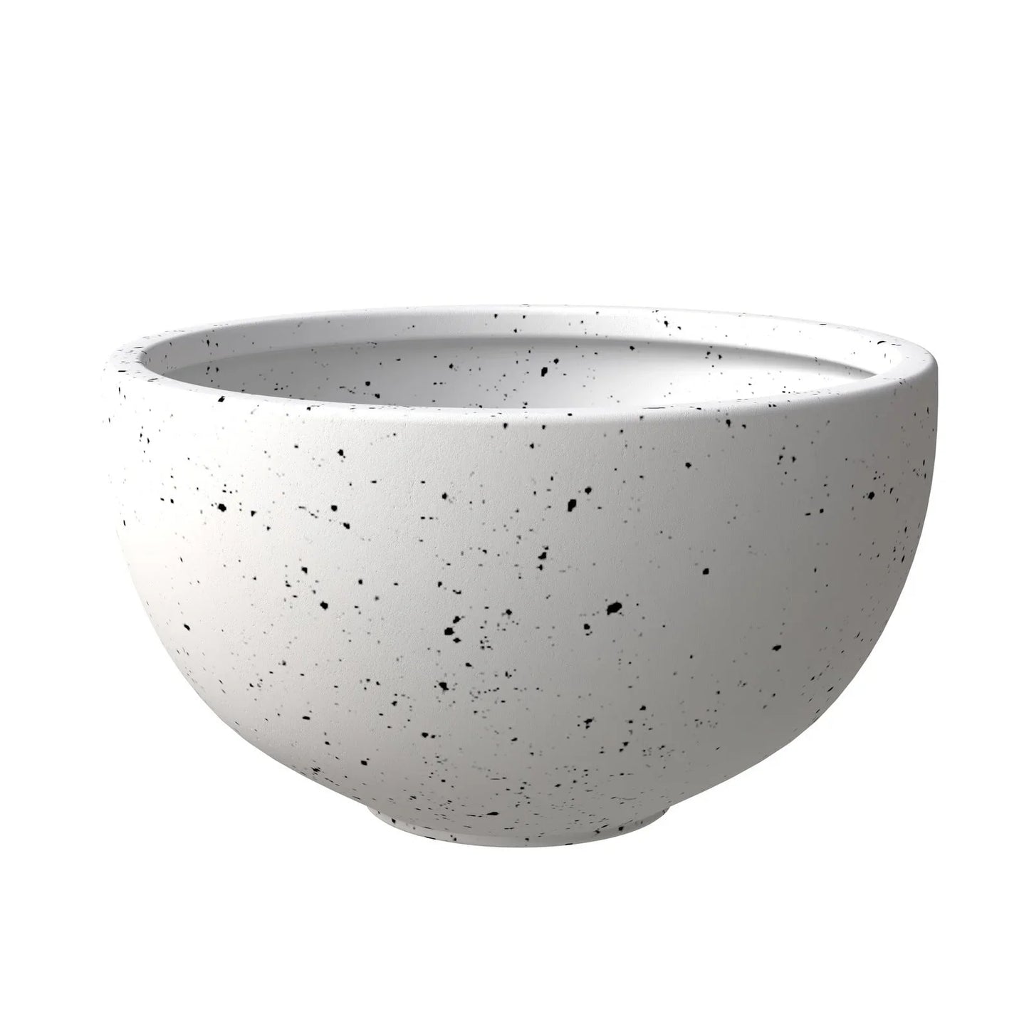 Iris Modern Round Planter Pot in Fiberstone and Clay Weather Resistant Design - Elax Furniture