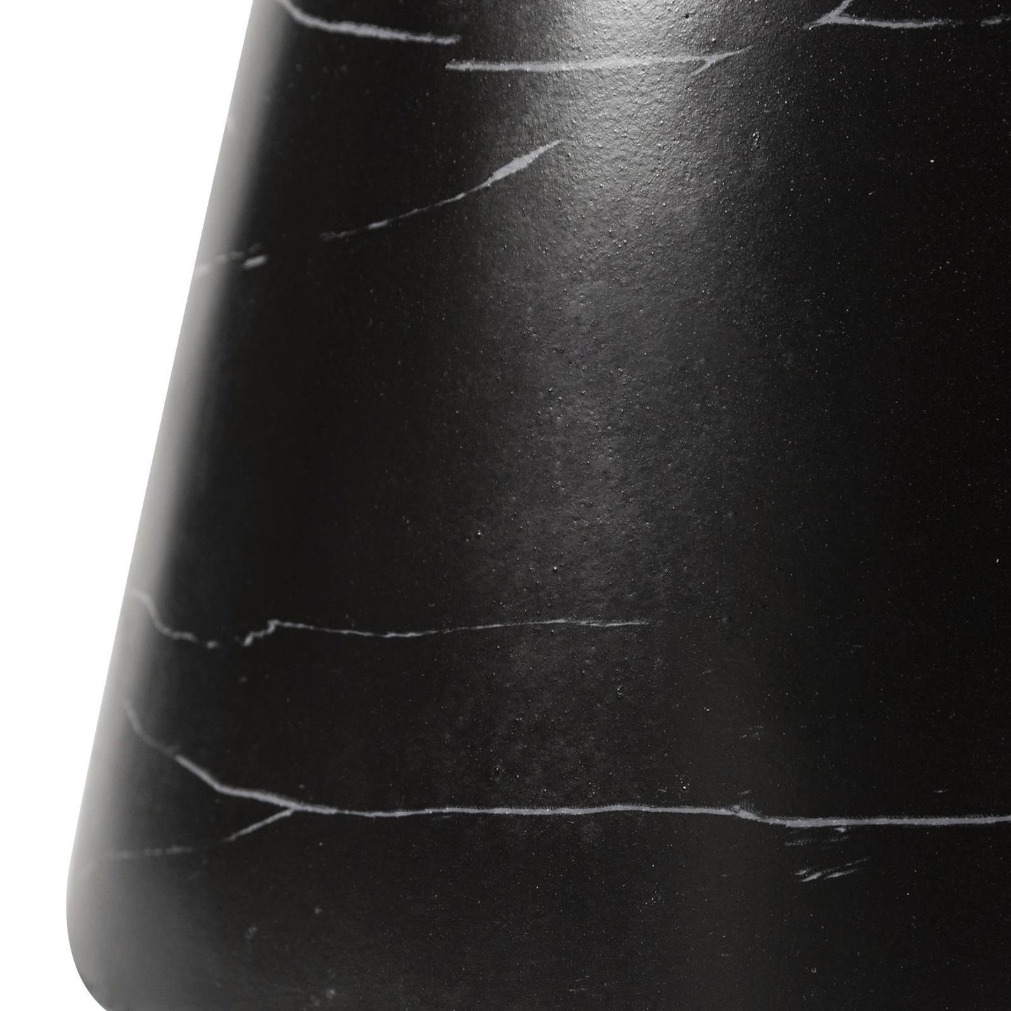 Isle Minimalist Side Table with Round Fiberstone Tabletop Accent Table and Pedestal Base - Elax Furniture