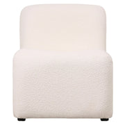 Klyx Accent Chair Upholstered in Boucle/Velvet Padded Seat and Back with Iron Frame - Elax Furniture