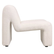 Klyx Accent Chair Upholstered in Boucle/Velvet Padded Seat and Back with Iron Frame - Elax Furniture