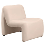 Klyx Accent Chair Upholstered in Boucle/Velvet Padded Seat and Back with Iron Frame - Elax Furniture